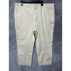 Maus & Hoffman Pants Mens 42x29 Cream Sea Island‎ Cotton USA Made
